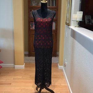 Swim Cover-up in black and silk